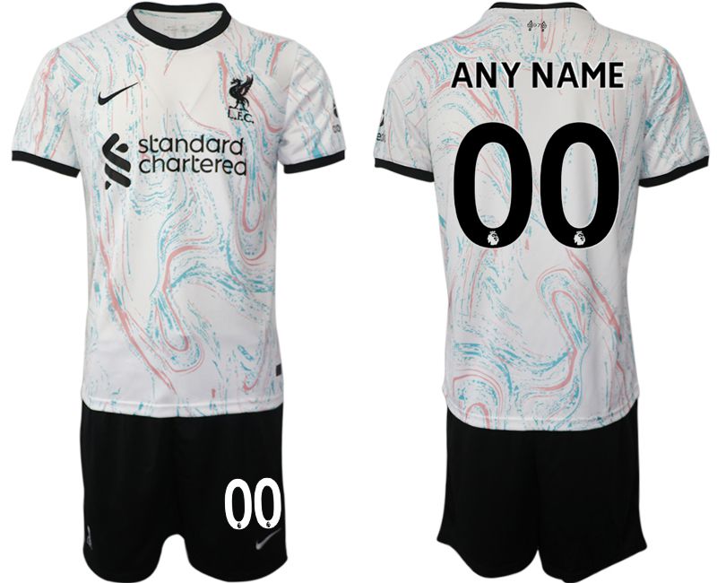 Men 2022-2023 Club Liverpool away white customized Soccer Jersey->customized soccer jersey->Custom Jersey